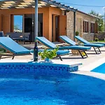 Villa Promina Luxury With 72sqm Heated Pool, Jacuzzi, Infrared Sauna, Tennis Court, Media *