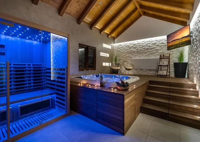 Promina Luxury With 72sqm Heated Pool, Jacuzzi, Infrared Sauna, Tennis Court, Media Villa Bogatić